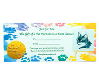 Mini Canvas Pet Portrait Gift Voucher