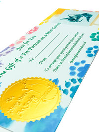 Mini Canvas Pet Portrait Gift Voucher
