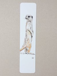 Animal Bookmark, Meerkat Bookmark, Giraffe Bookmark, Macaw Bookmark, Hedgehog Bookmark, Ferret Bookmark