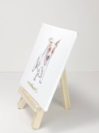Jack Russell terrier miniature canvas art print
