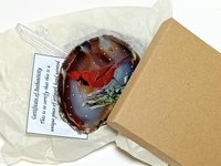 Northern Cardinal Painting on Agate