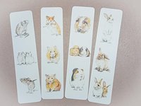 Little Pet Animal Bookmarks, Hamster Bookmark, Rabbit Bookmark, Rat Bookmark, Guinea Pig Bookmark, Pet Bookmark