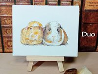 Guinea pig miniature art print