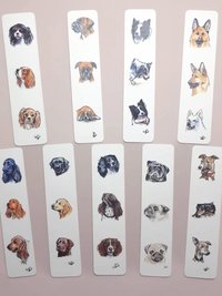 Dog Bookmark, Springer Spaniel, Cocker Spaniel, Cavalier King Charles Spaniel, Labrador, Pug, Lurcher, Border Collie, Boxer, German Shepherd