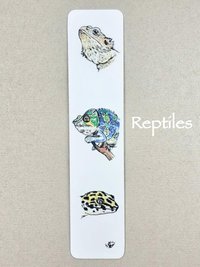 Animals Bookmark, Reptiles, Chameleon, Bearded Dragon, Leopard Gecko, Frogs, Fish, Dinosaurs Bookmark