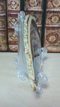 Wolf Painting on Agate