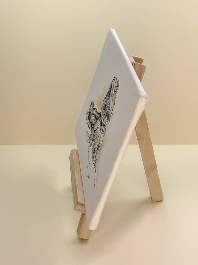 Bearded Dragon miniature canvas art print