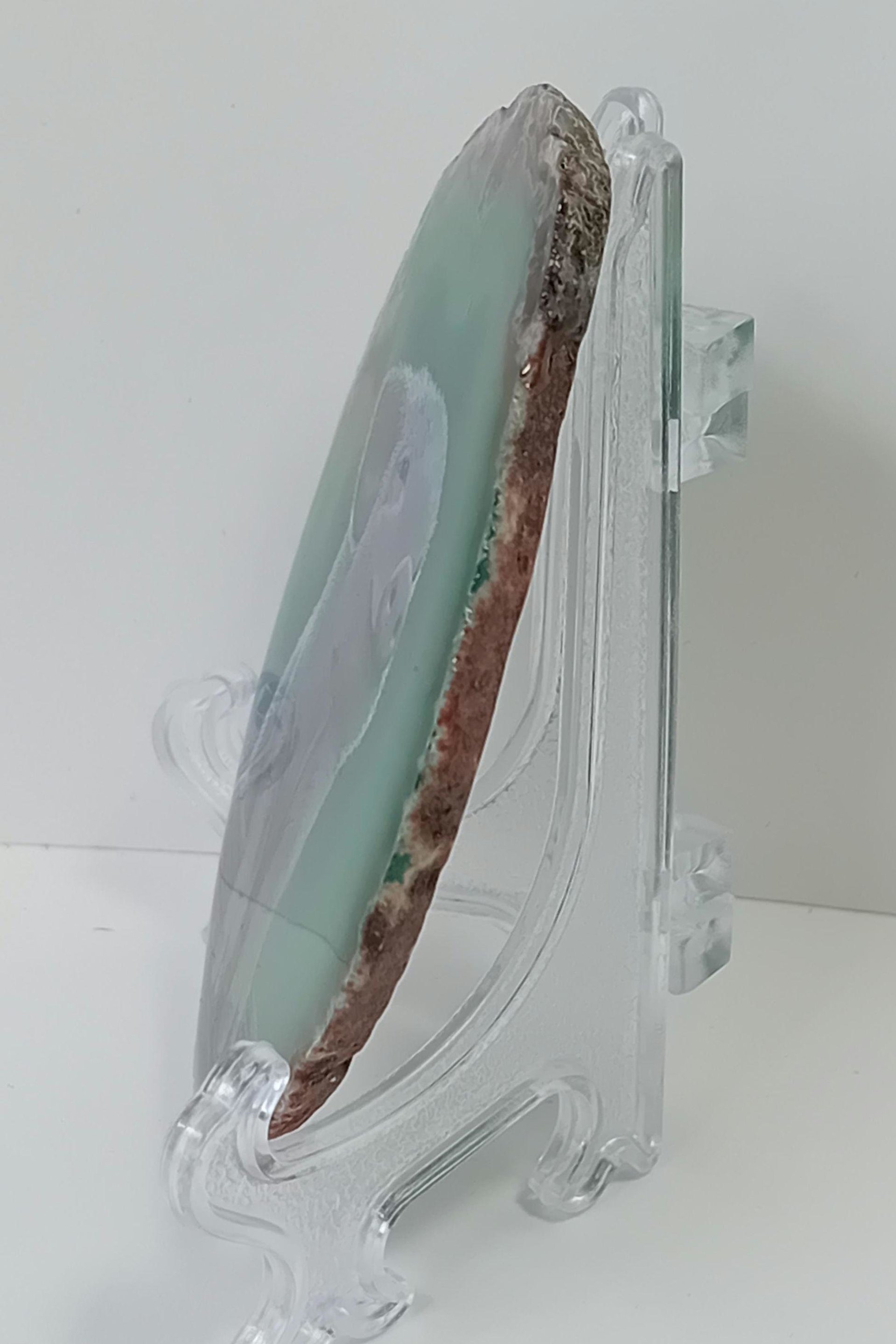 Piglet Hand Painted on to Agate