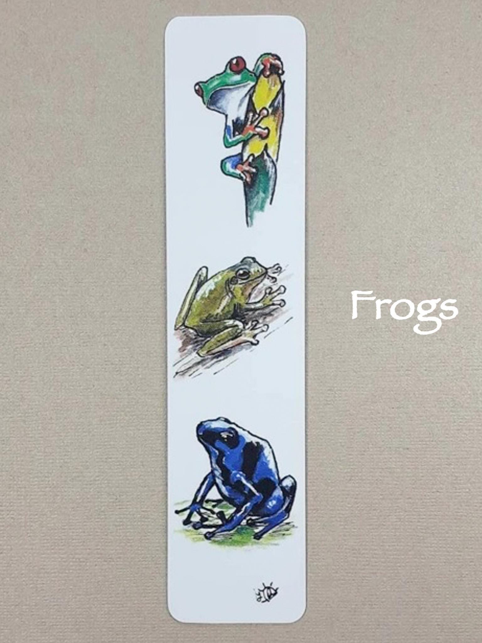Animals Bookmark, Reptiles, Chameleon, Bearded Dragon, Leopard Gecko, Frogs, Fish, Dinosaurs Bookmark