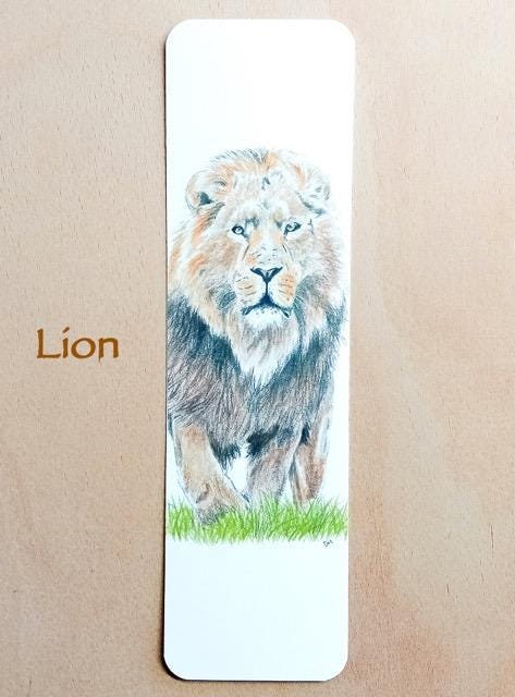 Animal Bookmark, Lion Bookmark, Cheetah Bookmark, Mouse Bookmark, Panda Bear Bookmark, Big Cat Bookmark
