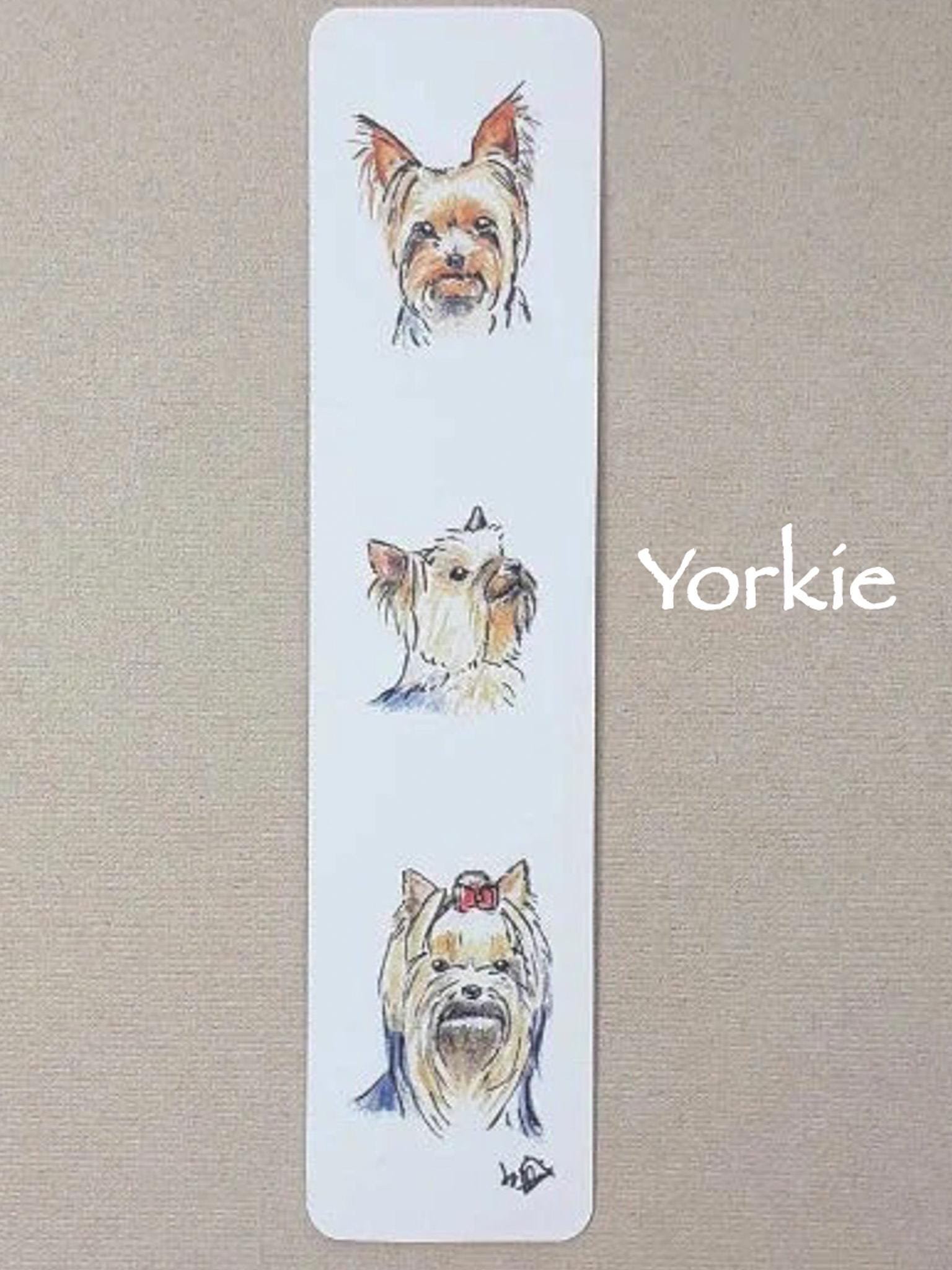 Terrier Bookmark, Staffie Bull Terrier, Westie, English Bull Terrier, Scottish Terrier, Jack Russell, Yorkshire Terrier, Border Terrier