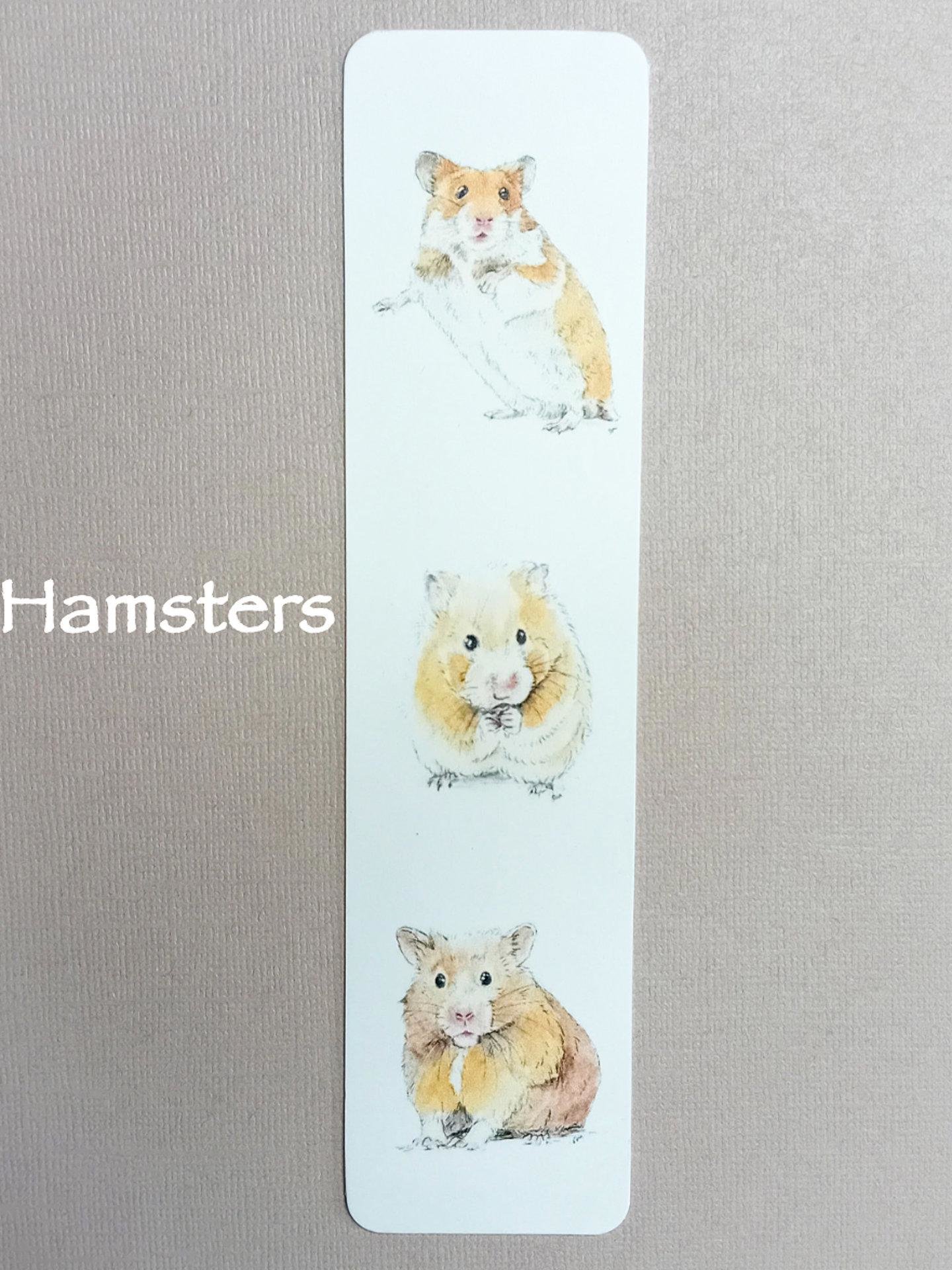 Little Pet Animal Bookmarks, Hamster Bookmark, Rabbit Bookmark, Rat Bookmark, Guinea Pig Bookmark, Pet Bookmark
