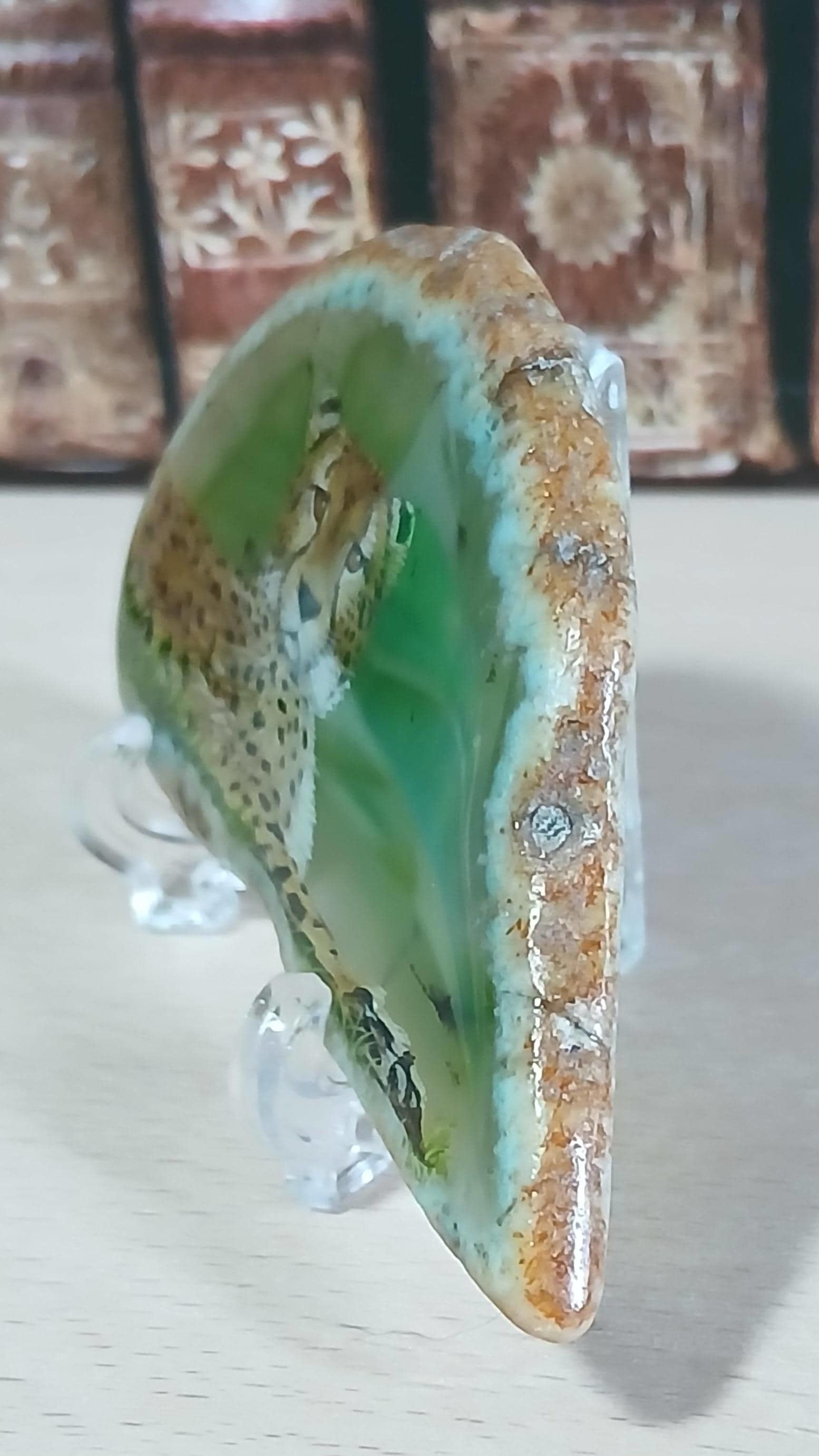 Cheetah Painting on Agate