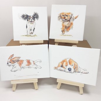 Cavalier King Charles Spaniel Mini Canvas Art Print