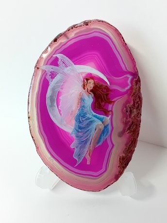 Fairy Painting on Agate